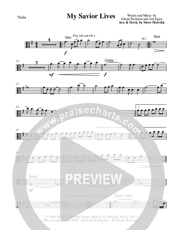 My Savior Lives (with Angels We Have Heard On High) Viola (New Life Worship)