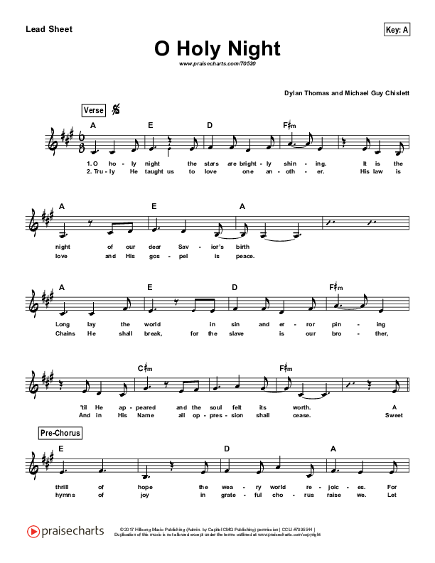 O Holy Night Chords & Worship Resources