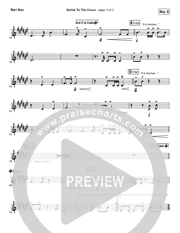 Nailed To The Cross Bari Sax (Rend Collective)