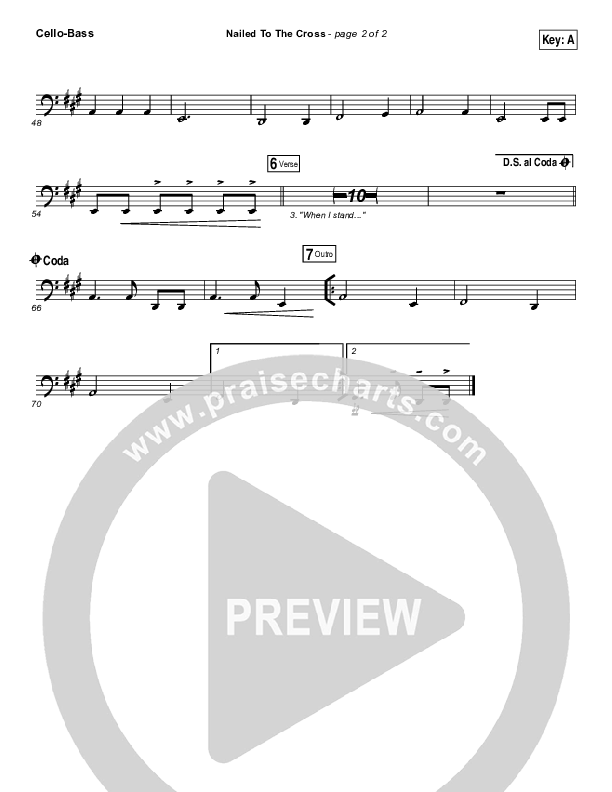 Nailed To The Cross Cello/Bass (Rend Collective)