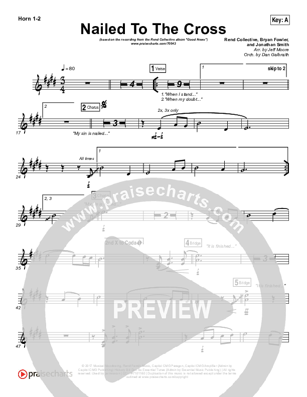 Nailed To The Cross Brass Pack (Rend Collective)