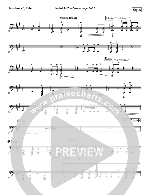 Nailed To The Cross Trombone 3/Tuba (Rend Collective)