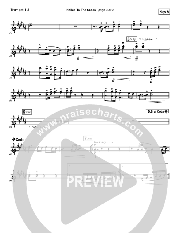 Nailed To The Cross Trumpet 1,2 (Rend Collective)