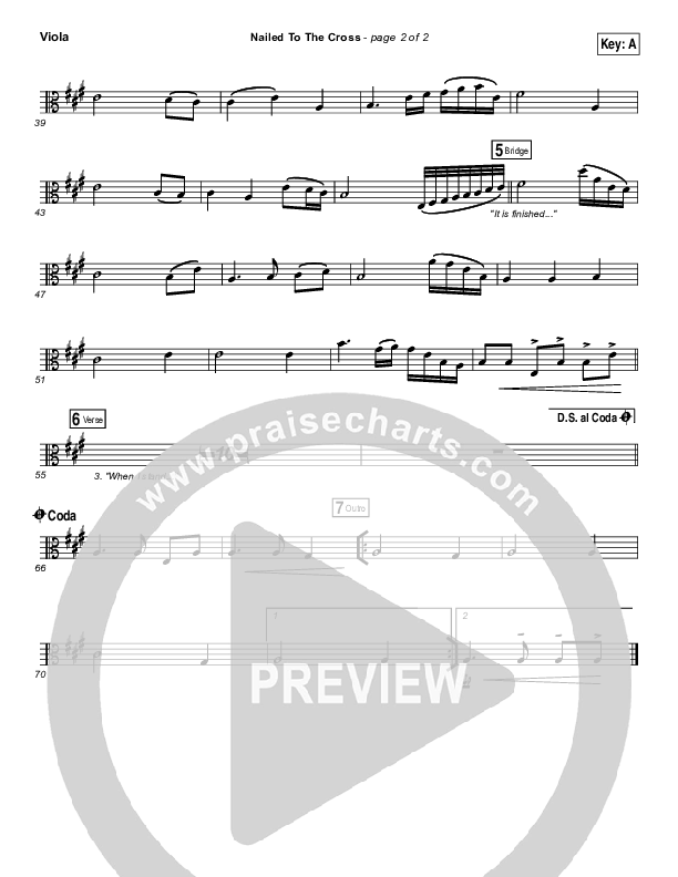 Nailed To The Cross Viola (Rend Collective)