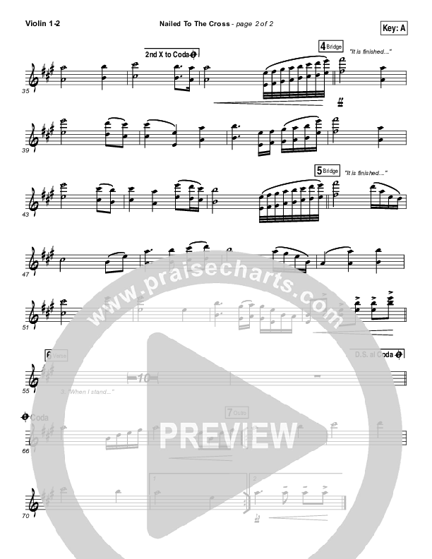 Nailed To The Cross Violin 1/2 (Rend Collective)