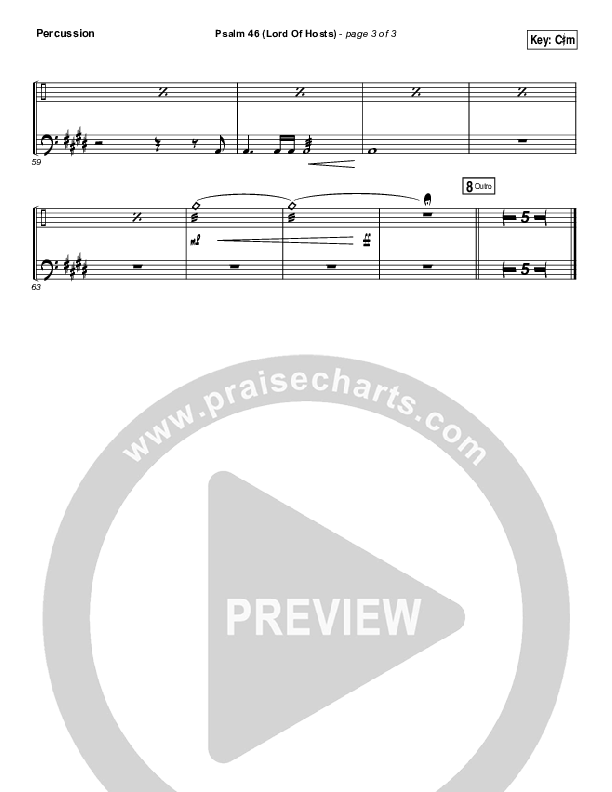Psalm 46 (Lord Of Hosts) Percussion (Shane & Shane / The Worship Initiative)