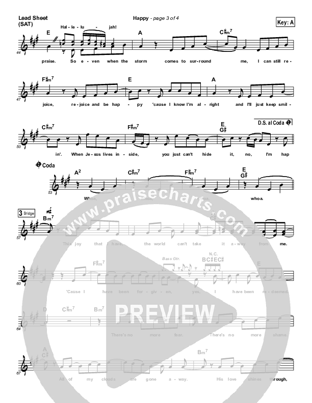 Happy Lead Sheet (Melinda Watts)