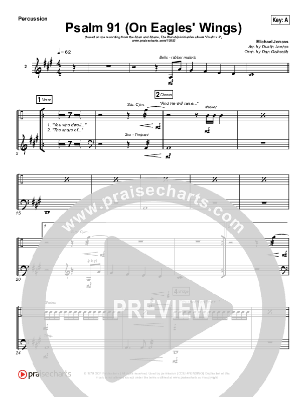 Psalm 91 (On Eagle's Wings) Percussion (Shane & Shane / The Worship Initiative)