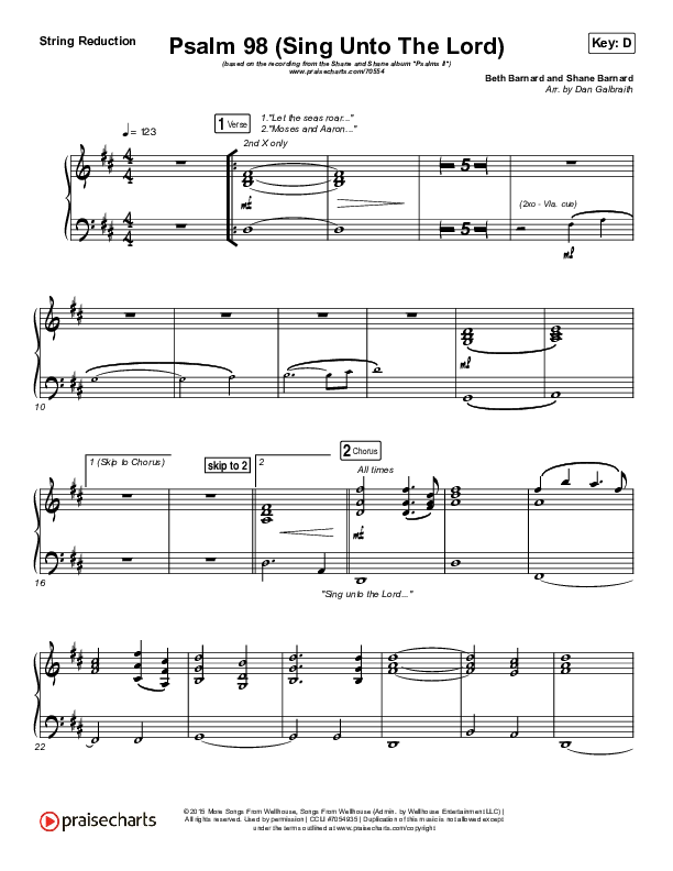 Psalm 98 (Sing Unto The Lord) Synth Strings (Shane & Shane / The Worship Initiative)