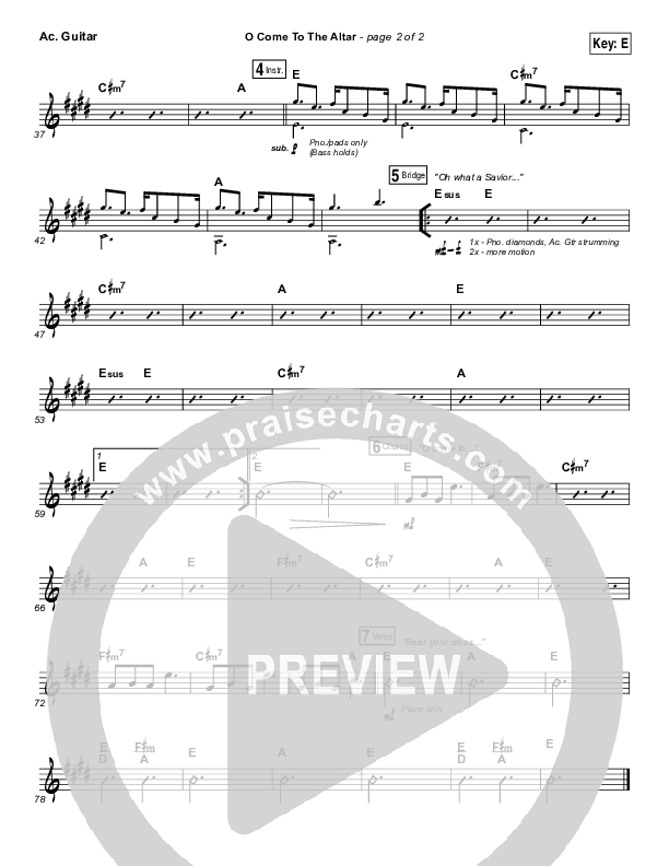 O Come To The Altar (Acoustic) Acoustic Guitar (Elevation Worship)