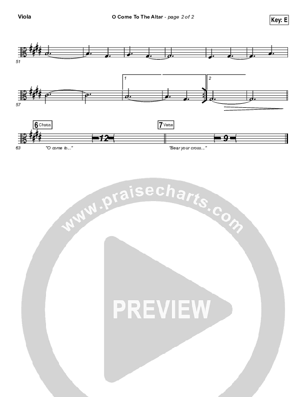 O Come To The Altar (Acoustic) Viola (Elevation Worship)