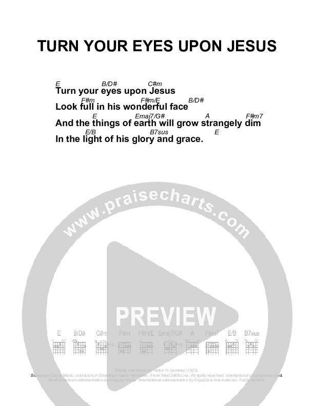 Turn Your Eyes Upon Jesus Chords & Lyrics (Next)