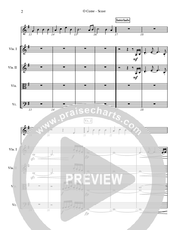 O Come O Come Emmanuel Conductor's Score (Highlands Worship)