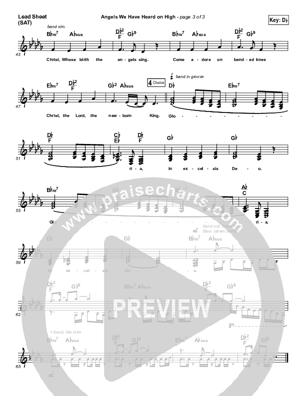 Angels We Have Heard on High Lead (SAT) (Village Worship)