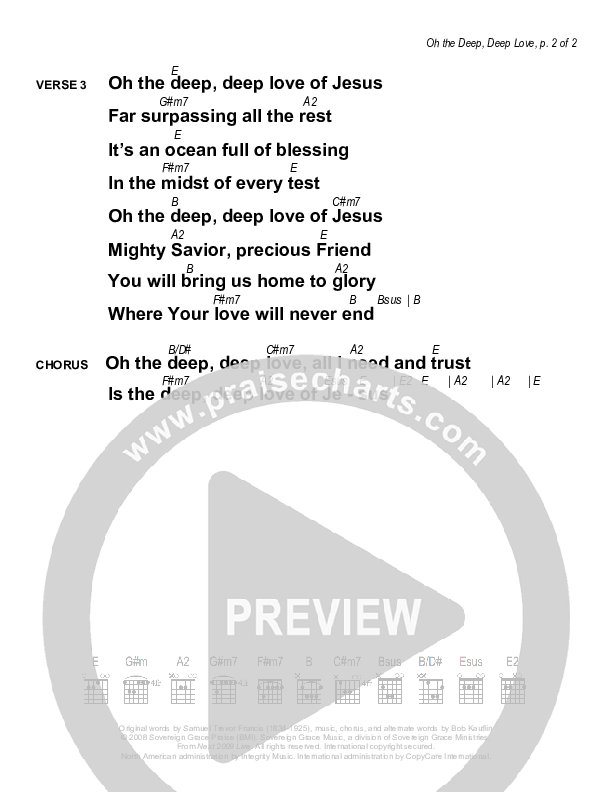 Oh The Deep Deep Love Chords & Lyrics (Next)