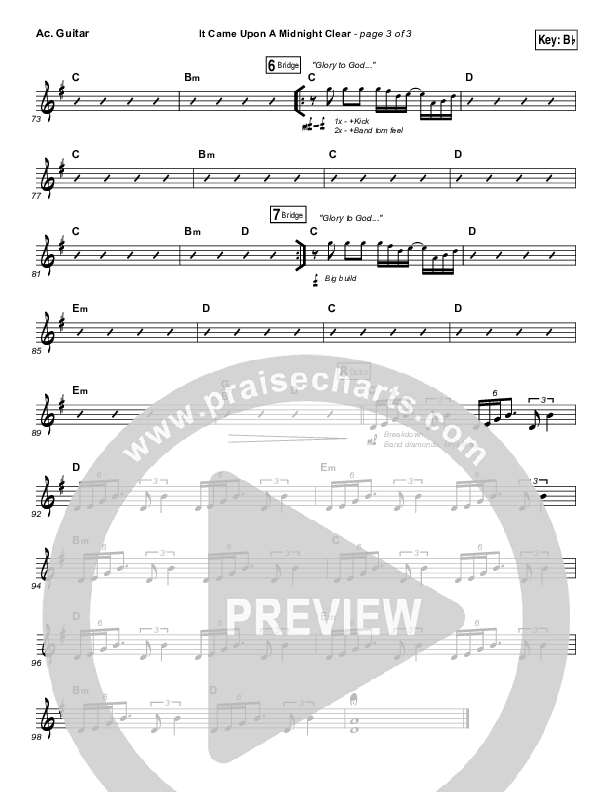 It Came Upon A Midnight Clear Acoustic Guitar (The Worship Initiative / Shane & Shane)