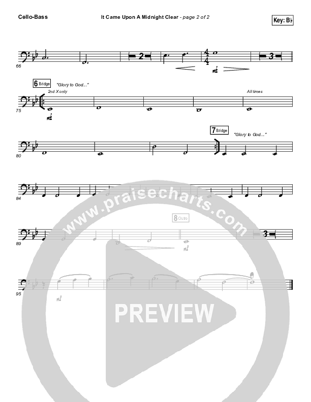 It Came Upon A Midnight Clear Cello/Bass (The Worship Initiative / Shane & Shane)