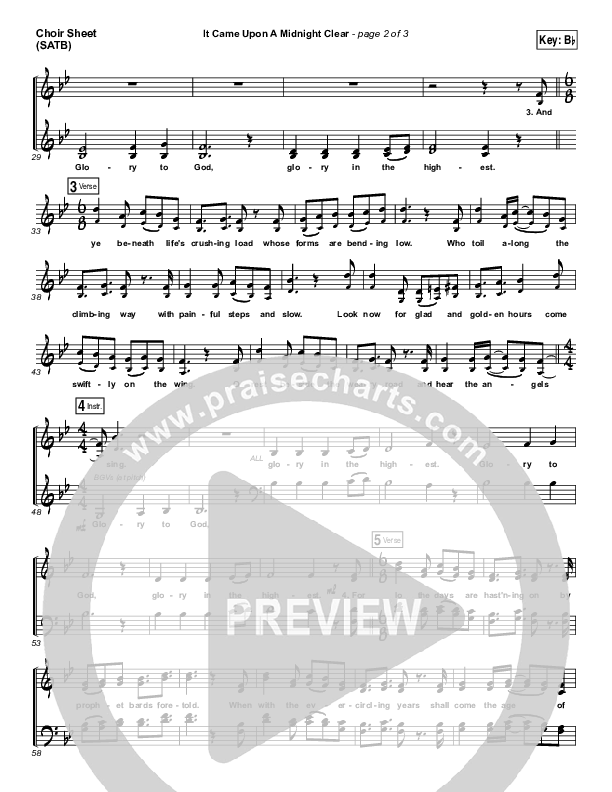 It Came Upon A Midnight Clear Choir Sheet (SATB) (The Worship Initiative / Shane & Shane)
