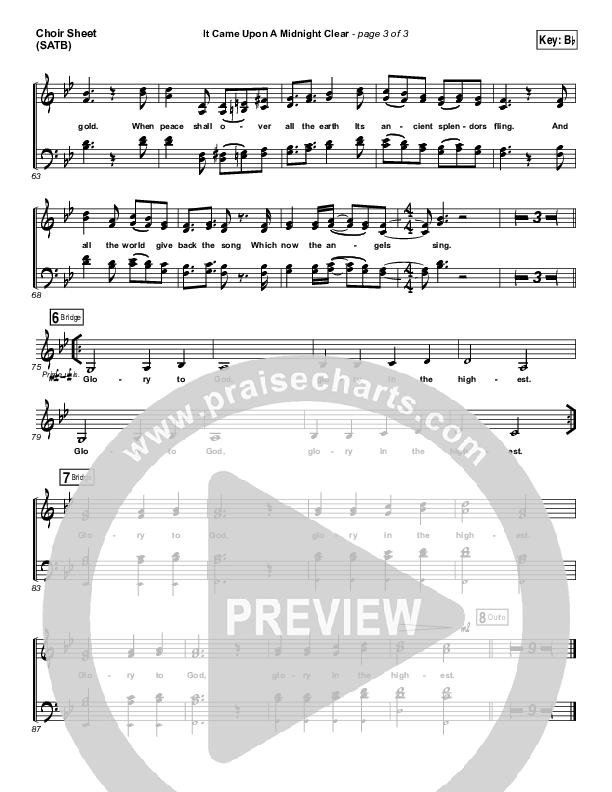 It Came Upon A Midnight Clear Choir Sheet (SATB) (The Worship Initiative / Shane & Shane)