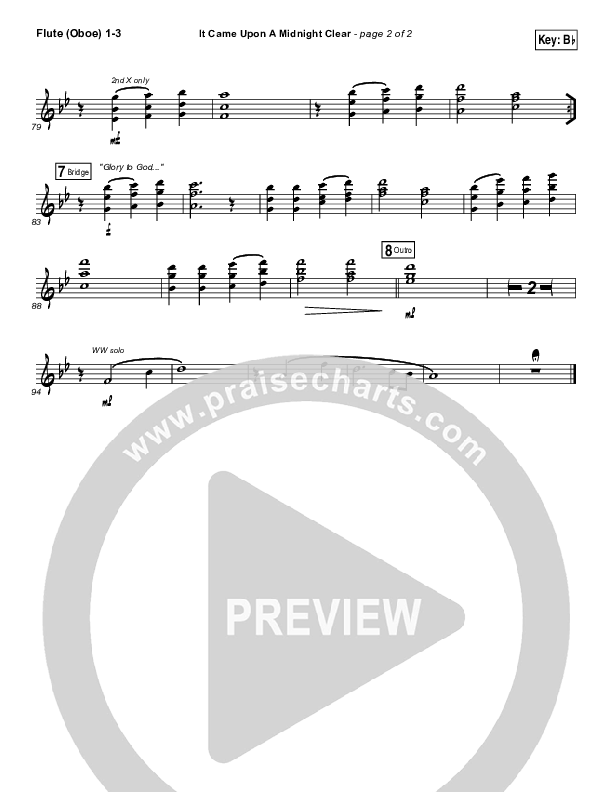 It Came Upon A Midnight Clear Flute/Oboe 1/2/3 (The Worship Initiative / Shane & Shane)