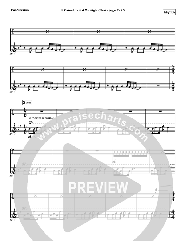 It Came Upon A Midnight Clear Percussion (The Worship Initiative / Shane & Shane)