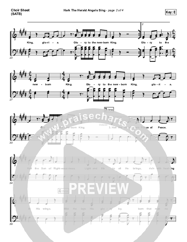 Hark The Herald Angels Sing (Eternity Stepped Into Time) Choir Sheet (SATB) (The Worship Initiative / Shane & Shane)