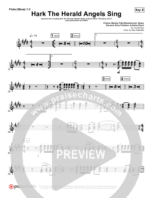 Hark The Herald Angels Sing (Eternity Stepped Into Time) Wind Pack (The Worship Initiative / Shane & Shane)