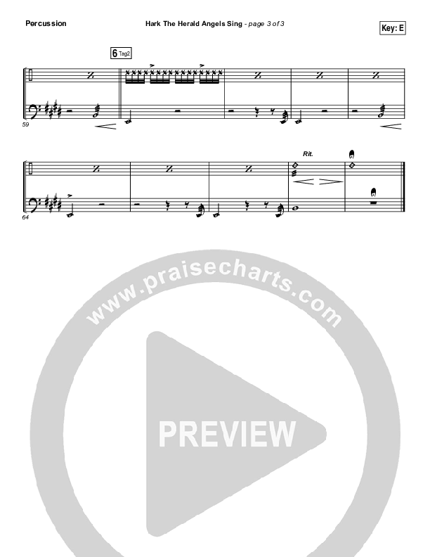 Hark The Herald Angels Sing (Eternity Stepped Into Time) Percussion (The Worship Initiative / Shane & Shane)