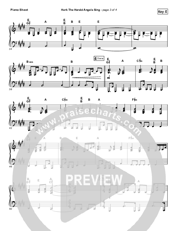 Hark The Herald Angels Sing (Eternity Stepped Into Time) Piano Sheet (The Worship Initiative / Shane & Shane)