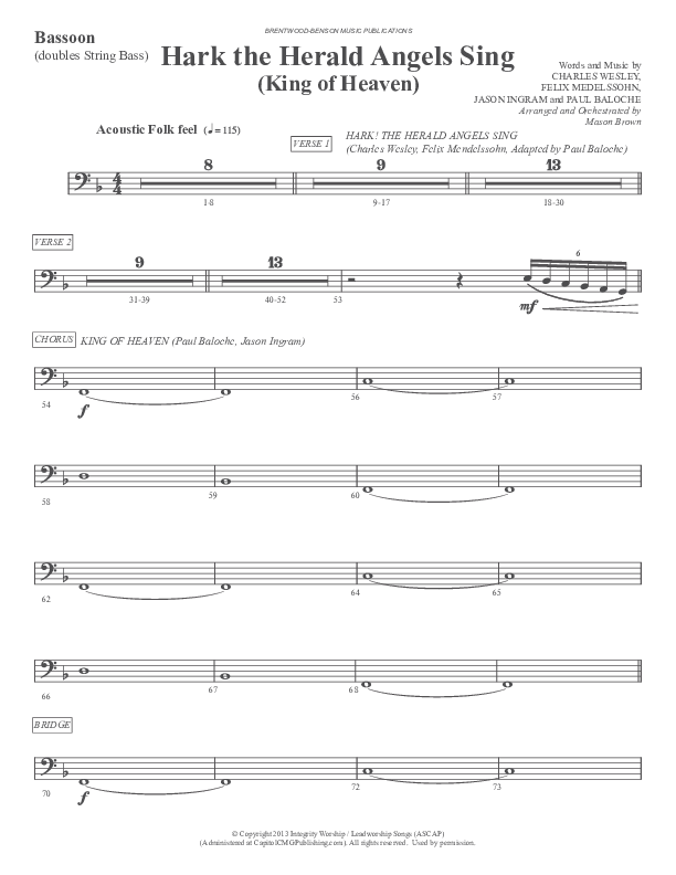 Morning Has Broken (Instrumental) Bassoon (Ric Flauding)