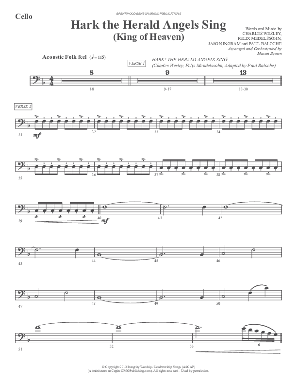 Morning Has Broken (Instrumental) Cello (Ric Flauding)