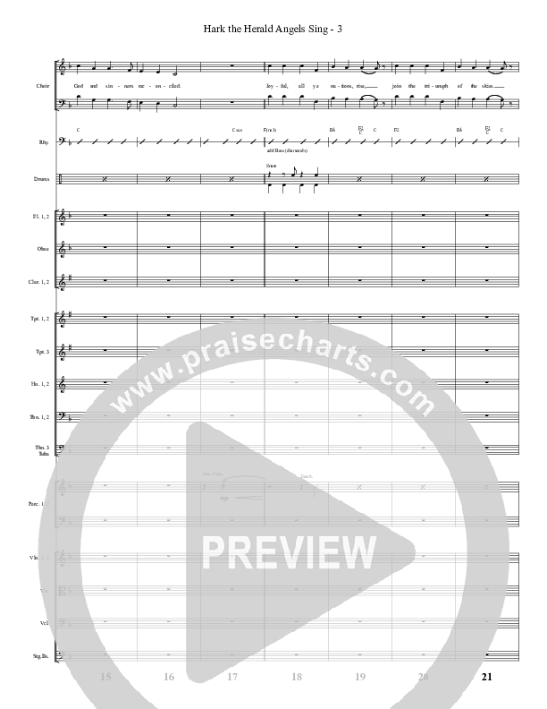 Morning Has Broken (Instrumental) Conductor's Score (Ric Flauding)