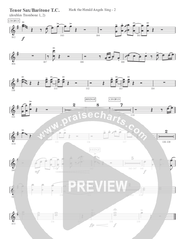 Morning Has Broken (Instrumental) Tenor Sax/Baritone T.C. (Ric Flauding)