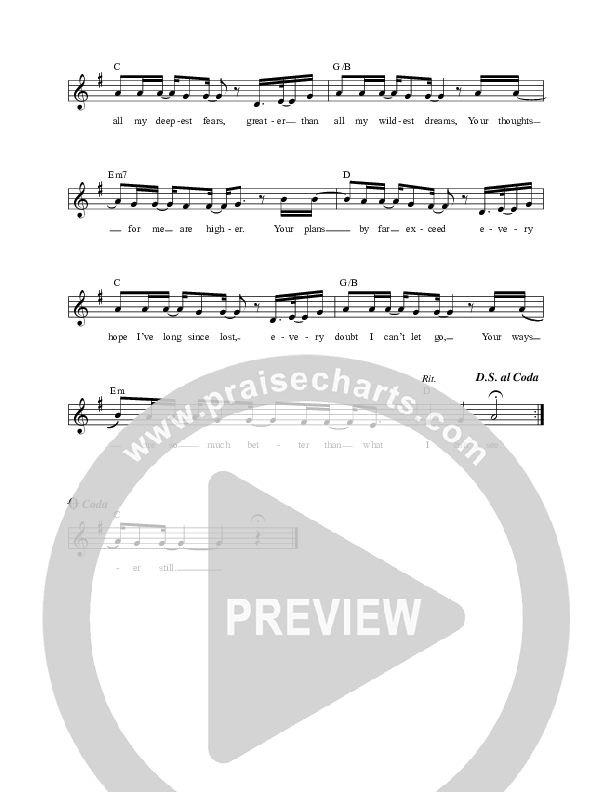 God With Me (Emmanuel) Lead Sheet (ICF Worship)