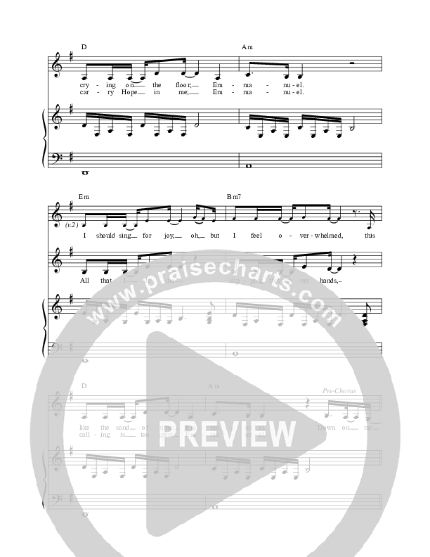 God With Me (Emmanuel) Piano/Vocal (ICF Worship)