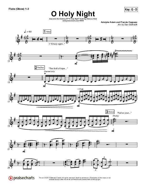 O Holy Night Wind Pack (Gateway Worship / Rebecca Hart)