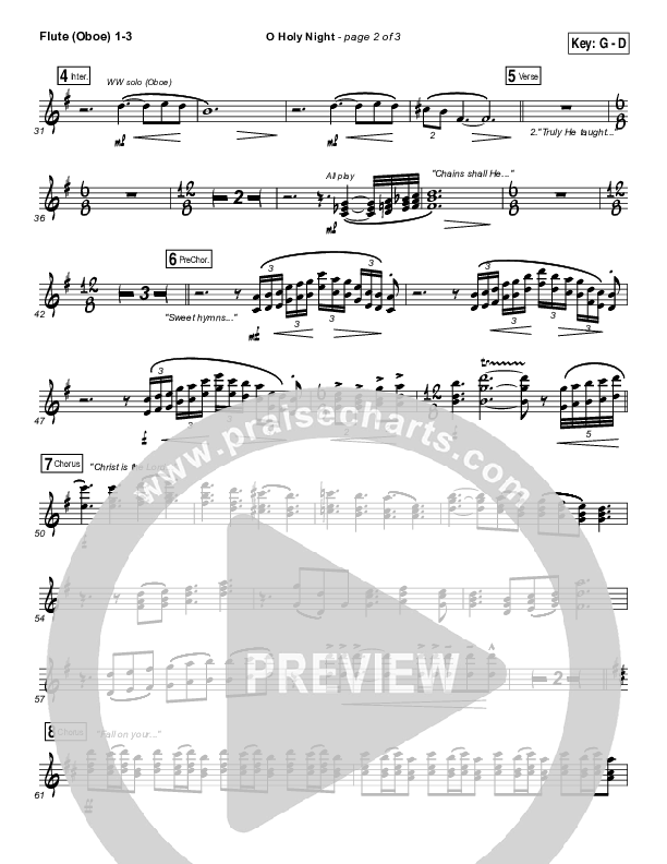 O Holy Night Wind Pack (Gateway Worship / Rebecca Hart)