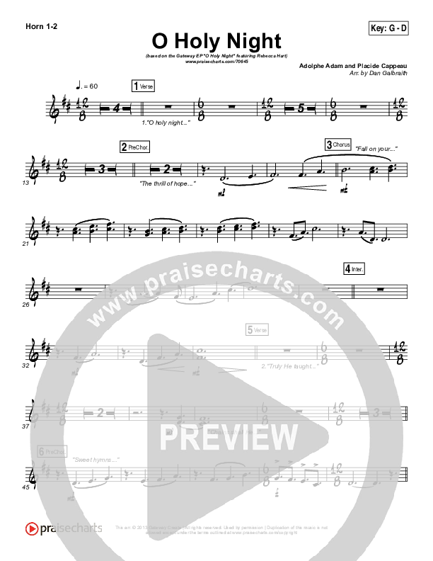 O Holy Night Brass Pack (Gateway Worship / Rebecca Hart)