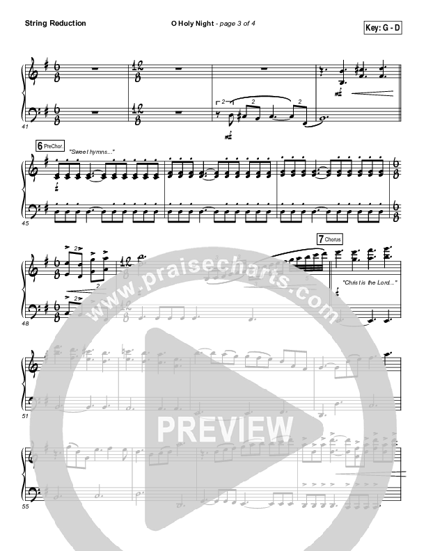 O Holy Night String Pack (Gateway Worship / Rebecca Hart)