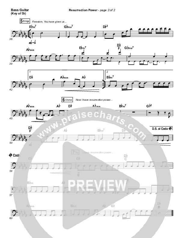 Resurrection Power Bass Guitar (Chris Tomlin)