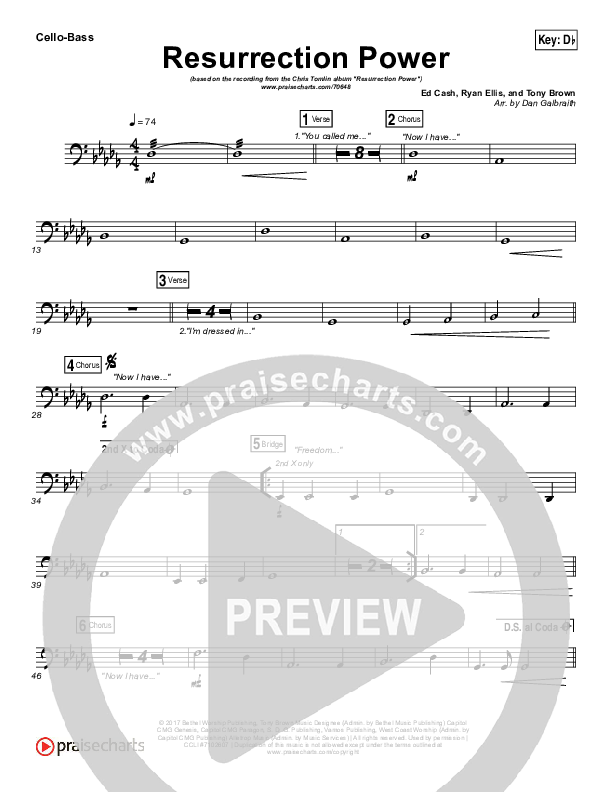 Resurrection Power Cello/Bass (Chris Tomlin)