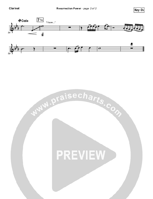 Resurrection Power Clarinet (Chris Tomlin)