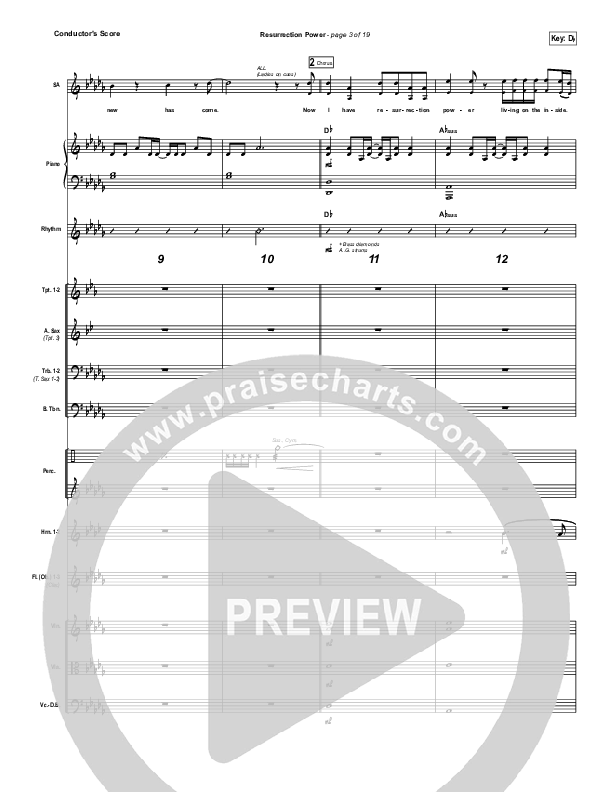 Resurrection Power Conductor's Score (Chris Tomlin)