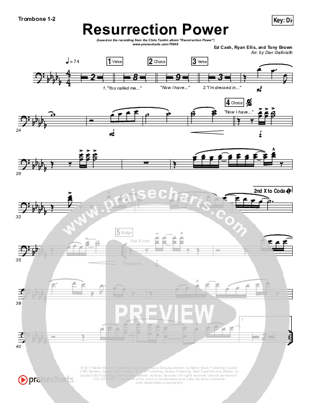 Resurrection Power Trombone 1/2 (Chris Tomlin)