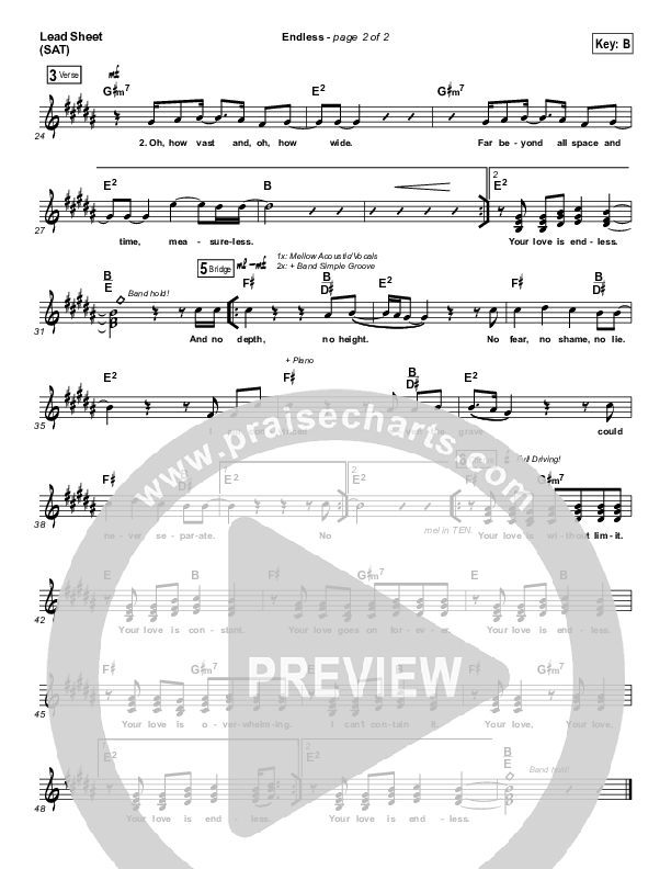 Endless Lead (SAT) (Cory Asbury)