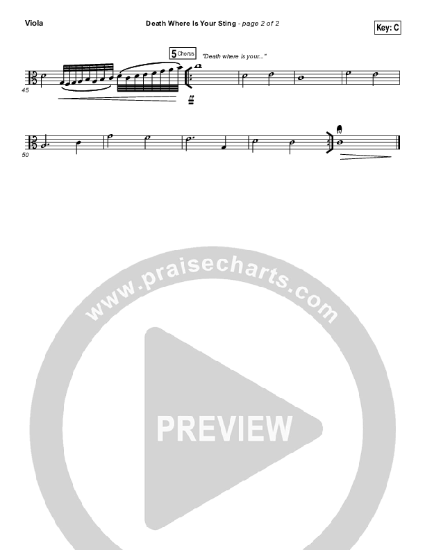 Death Where Is Your Sting Viola (Cory Asbury)