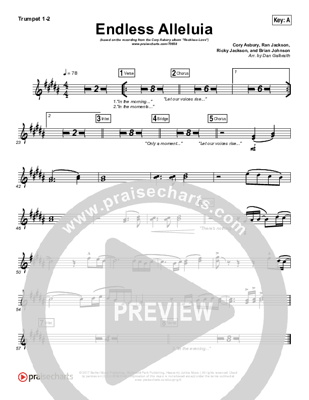 Endless Alleluia Brass Pack (Cory Asbury)