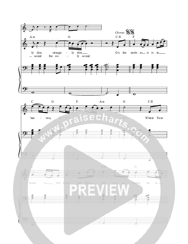 As It Is In Heaven Lead Sheet (SAT) (Corey Voss / Michael Farren / Alisa Turner)