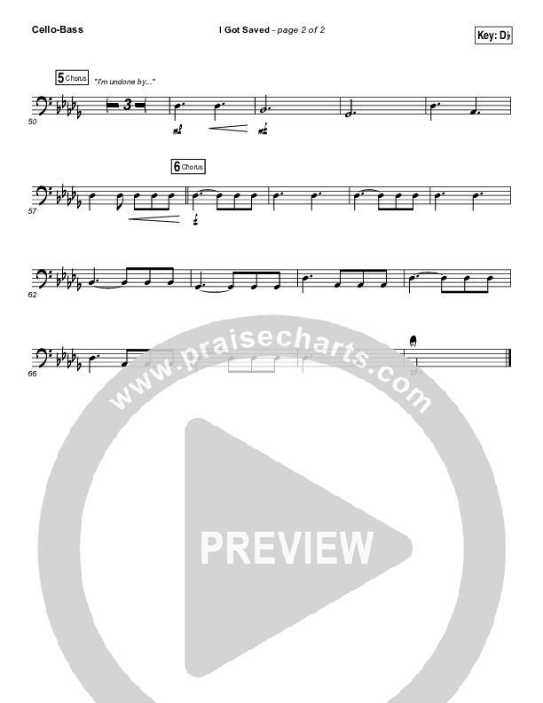 I Got Saved Cello/Bass (Corey Voss / Crystal Yates)