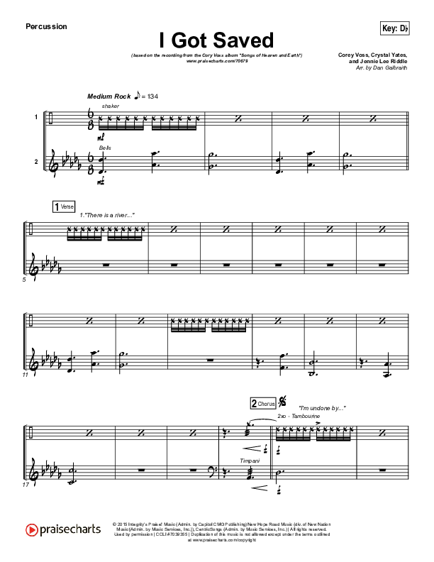I Got Saved Percussion (Corey Voss / Crystal Yates)